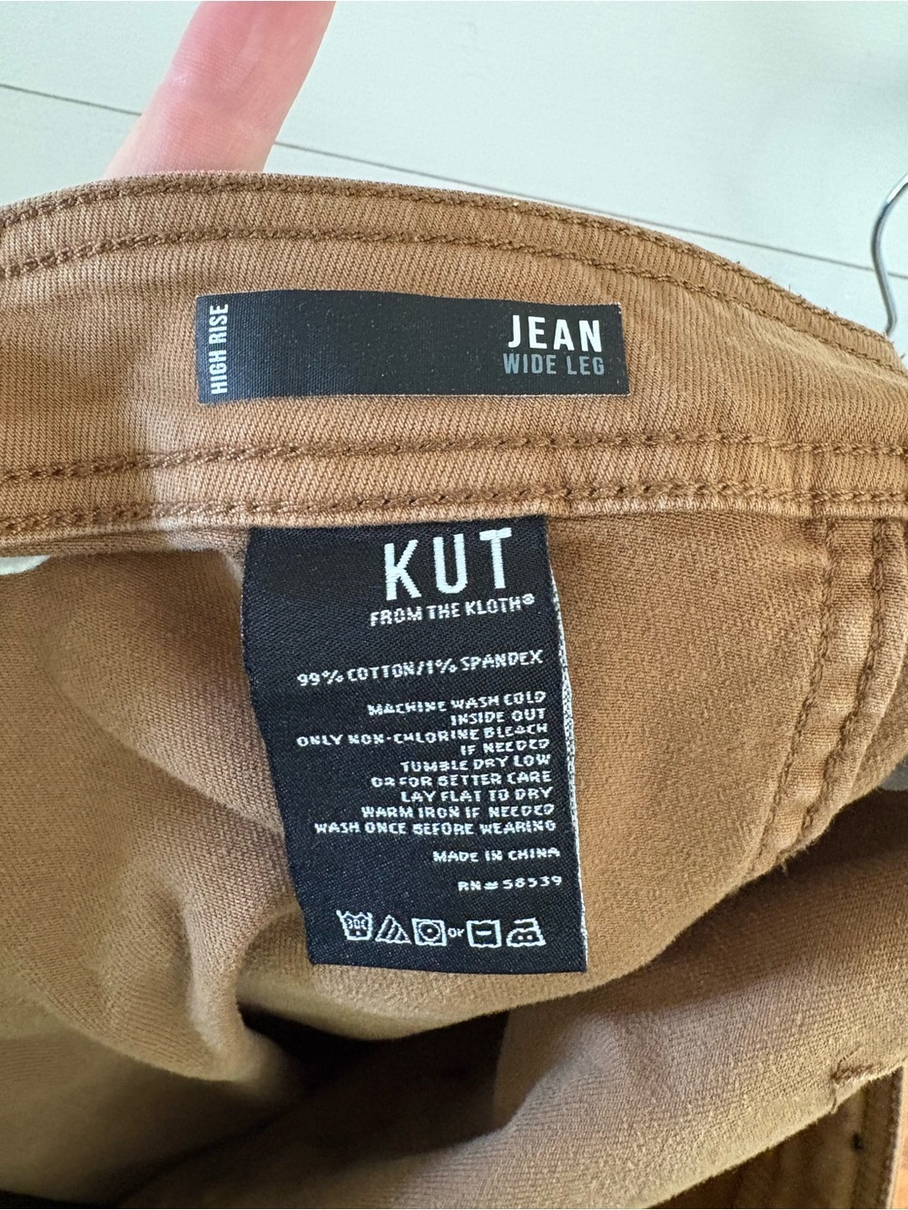 KUT from the Kloth Tan High-Rise Pants - Picture 4 of 4
